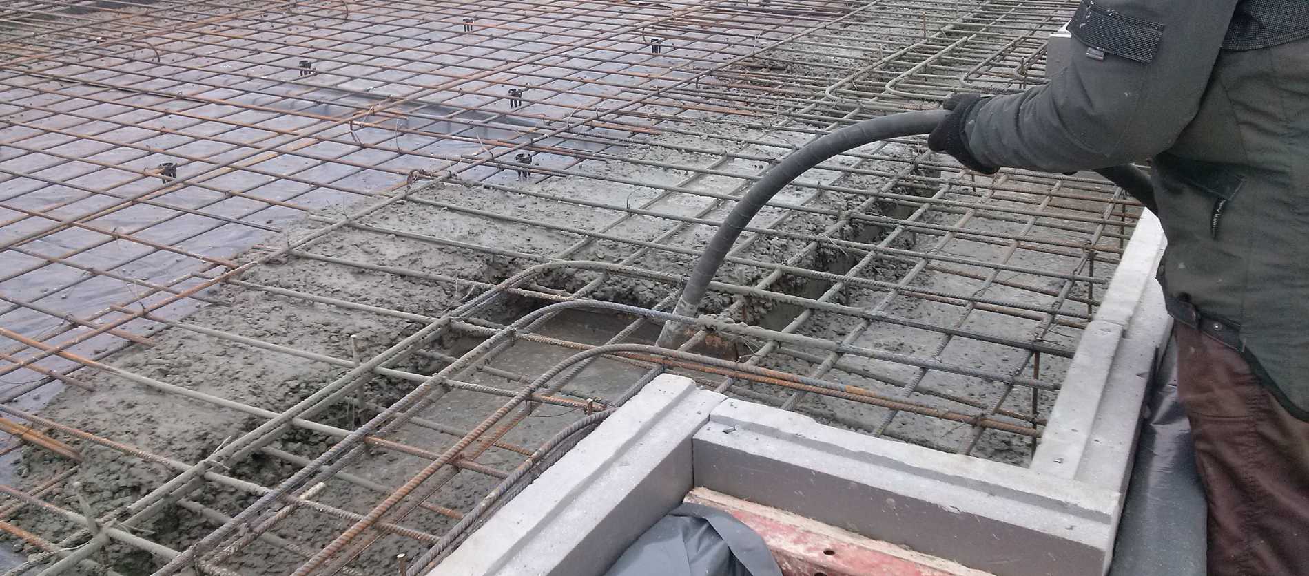 стоимость заливки бетона с армированием
