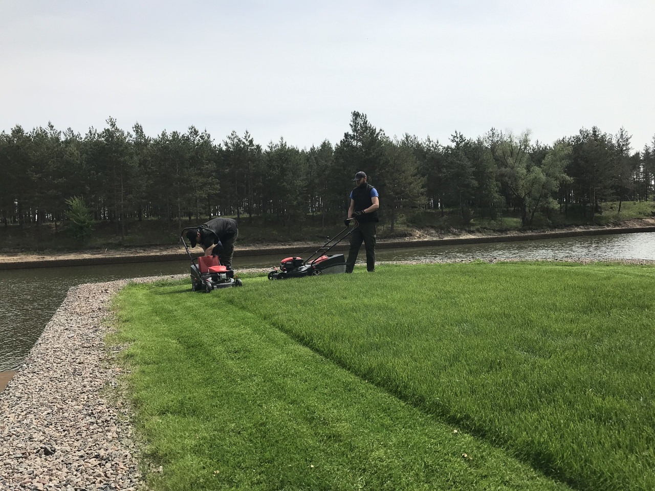 Уборка участков от травы