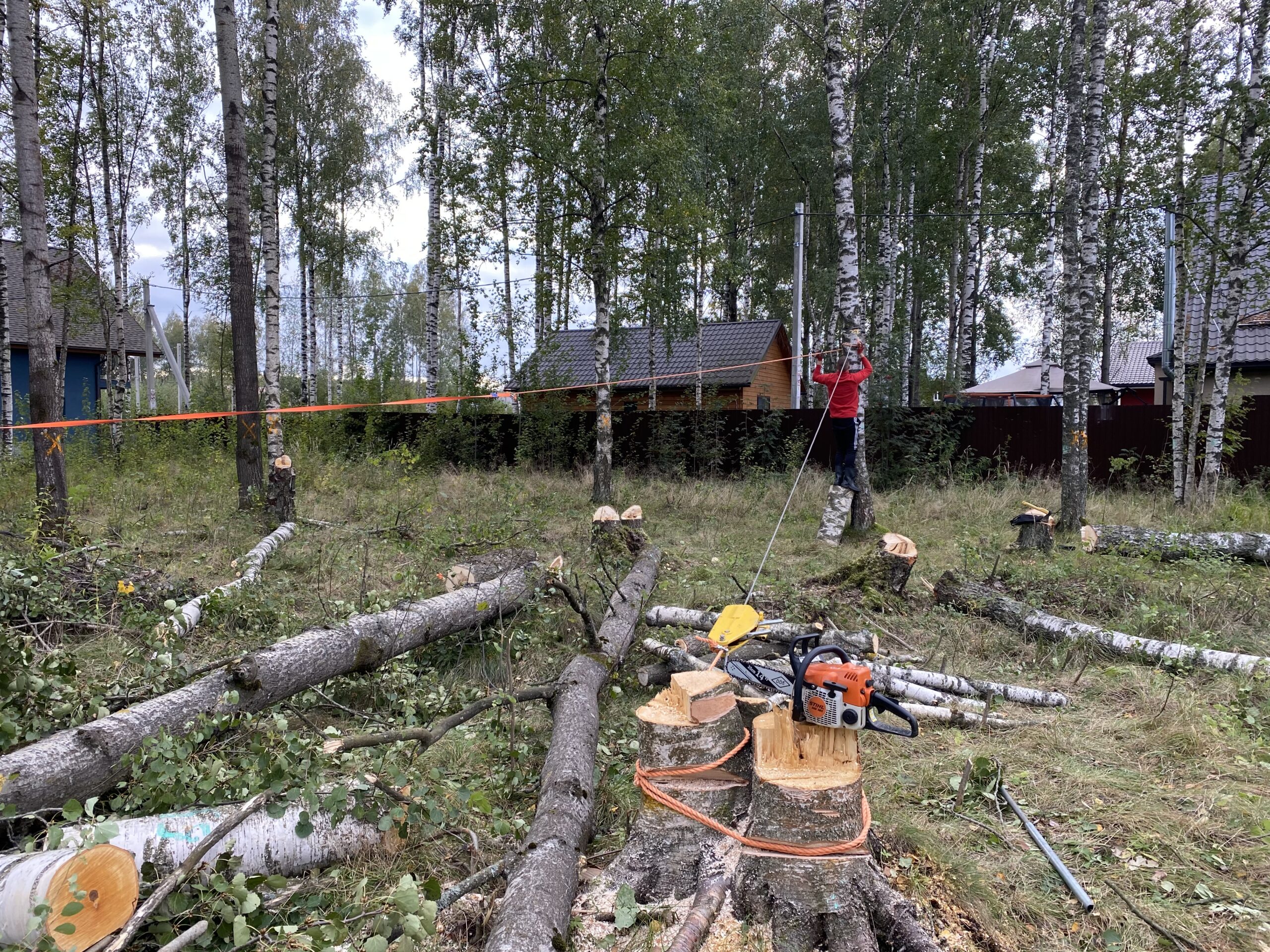 Очистка участка перед строительством