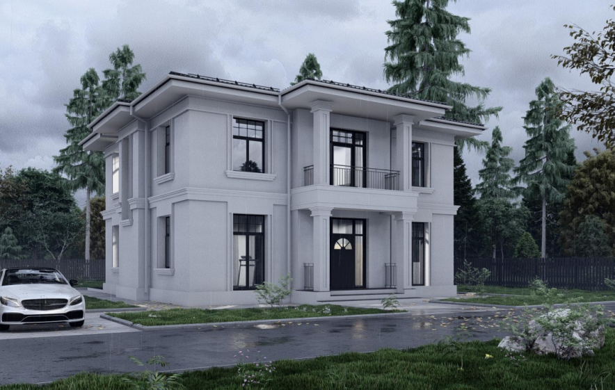 Проект будинку в класичному стилі