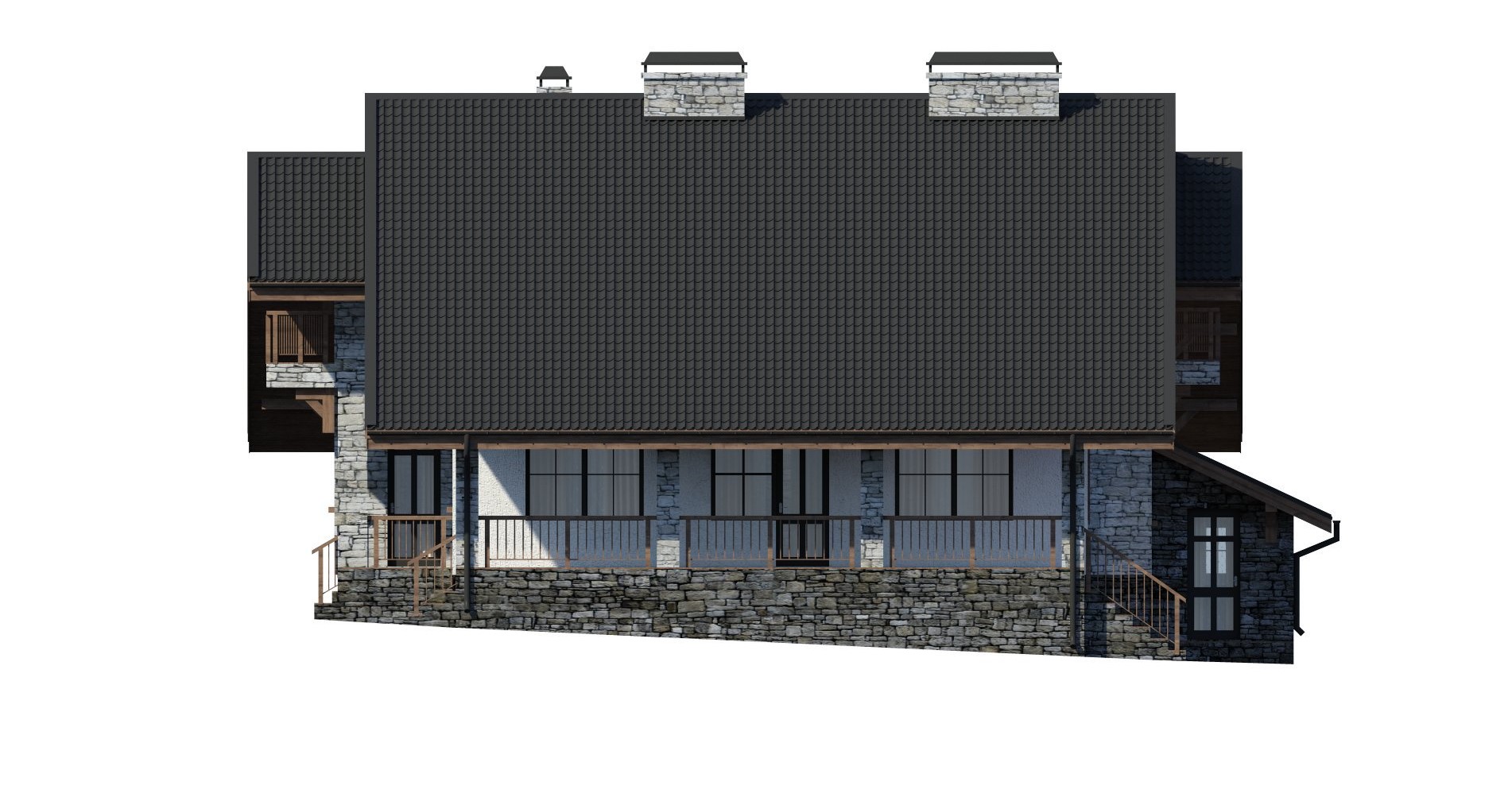 Проект трирівневого особняка