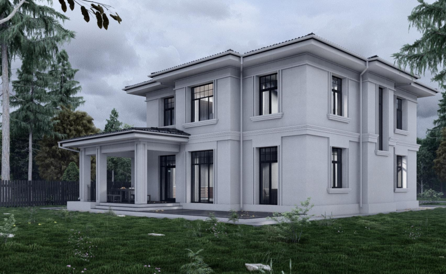 Проект будинку в класичному стилі