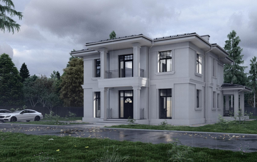 Проект будинку в класичному стилі