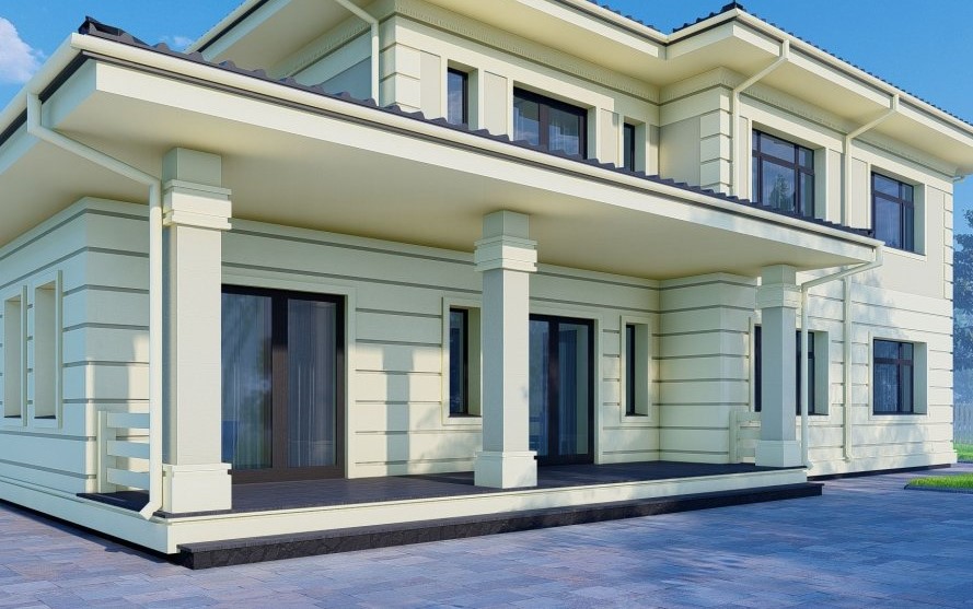 Великий будинок у класичному стилі