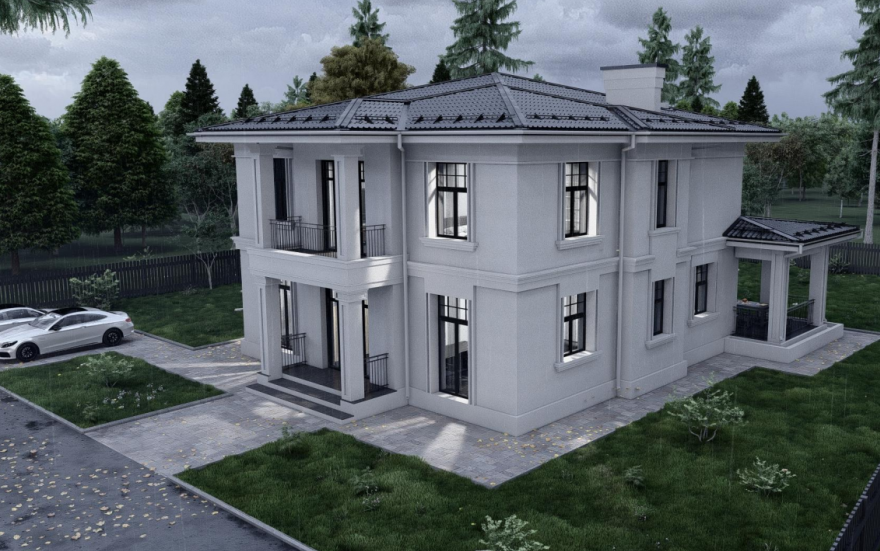 Проект будинку в класичному стилі
