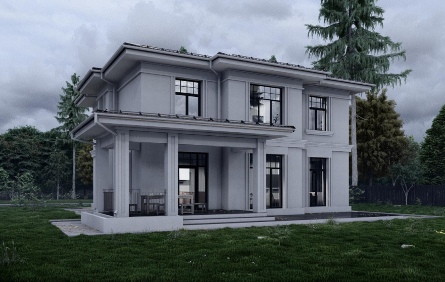 Проект будинку в класичному стилі