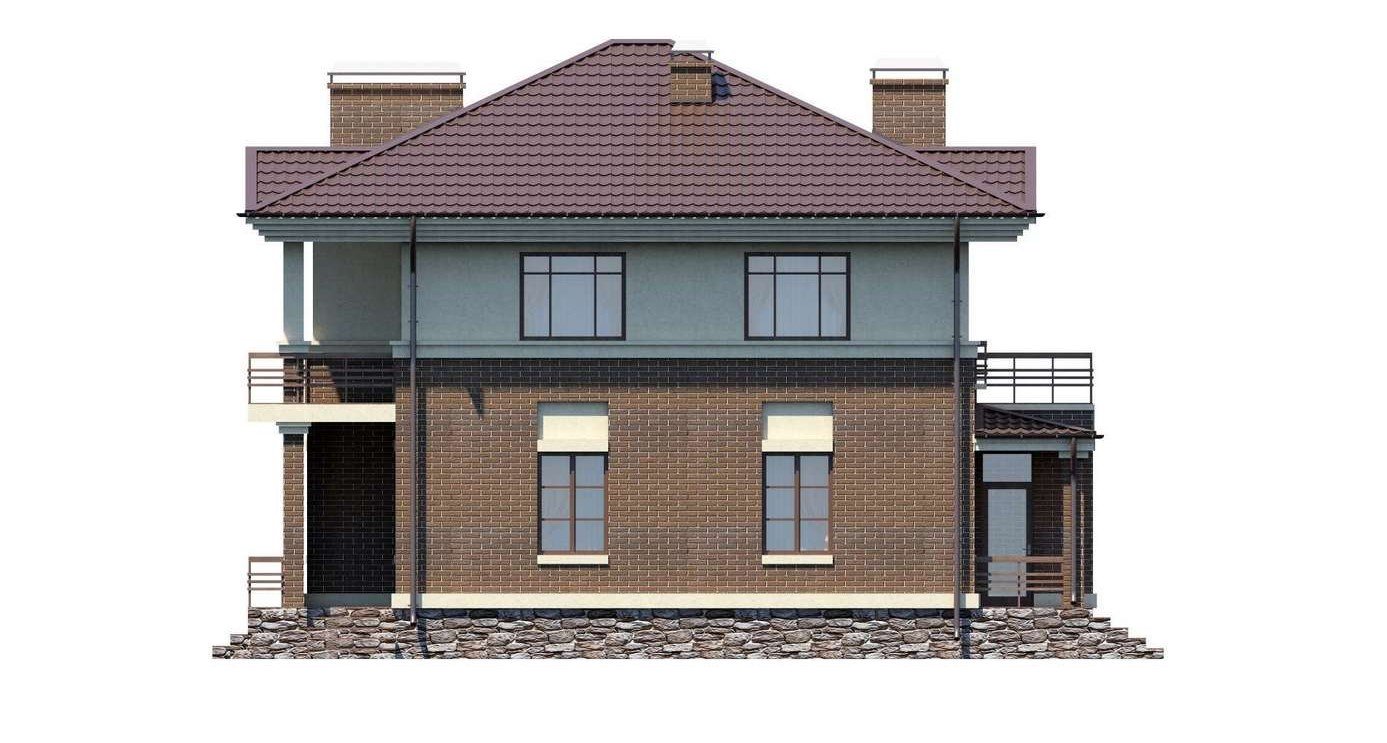 Невеликий двоповерховий будинок