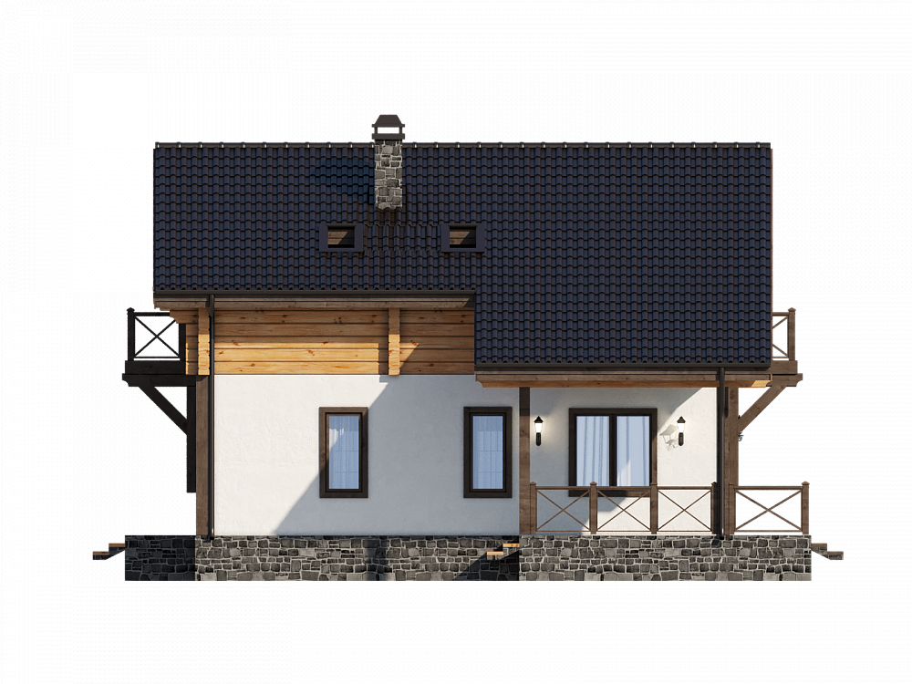 Небольшой дом в стиле лофт