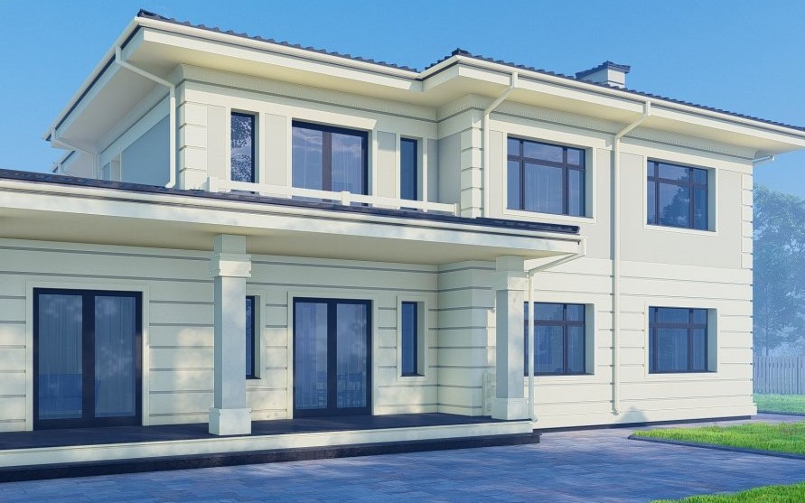 Великий будинок у класичному стилі