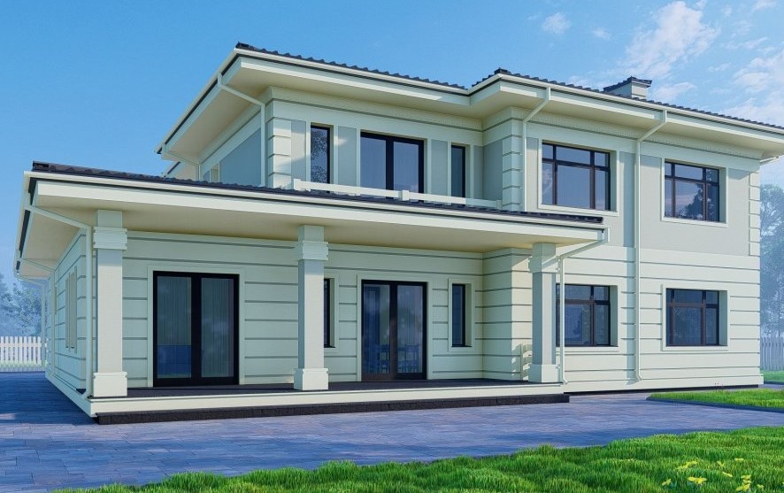 Великий будинок у класичному стилі