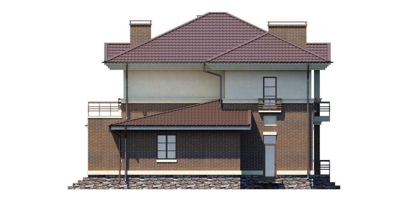 Невеликий двоповерховий будинок