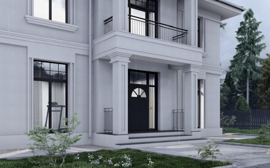 Проект будинку в класичному стилі