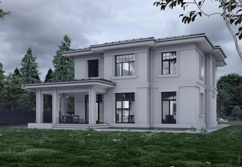 Проект будинку в класичному стилі