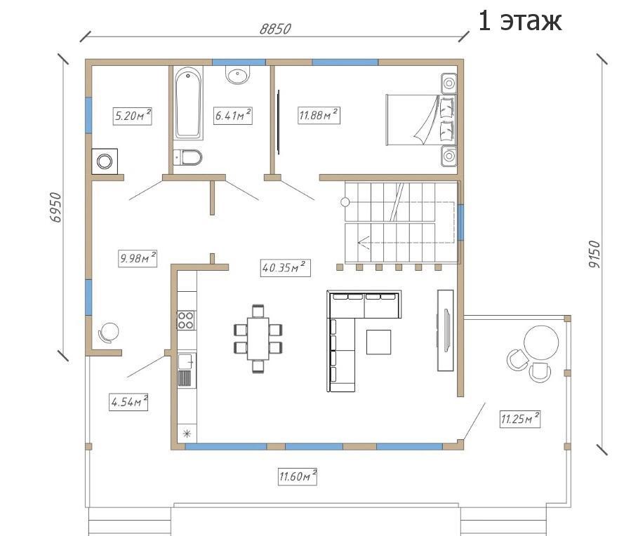 Проект заміського будинку