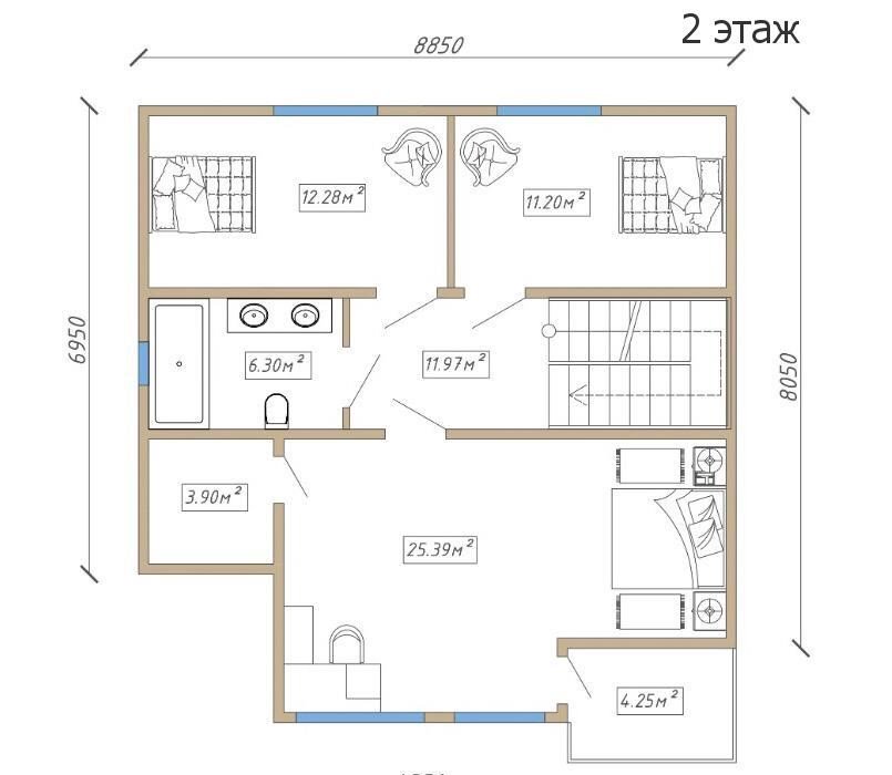 Проект заміського будинку