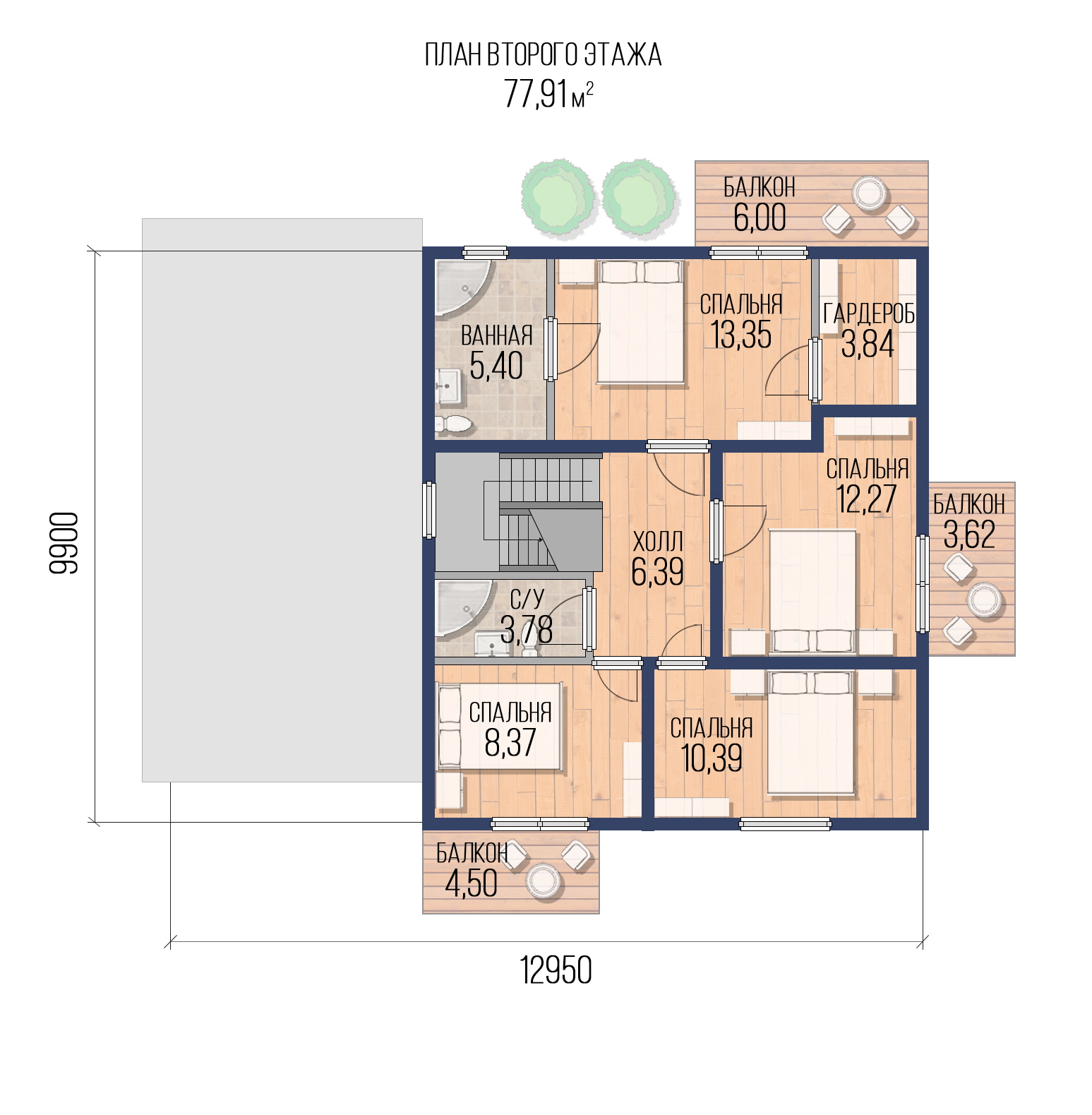 Проект двоповерхового будинку