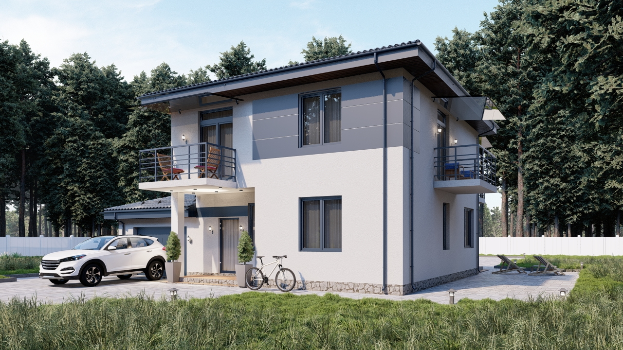 Проект двоповерхового будинку