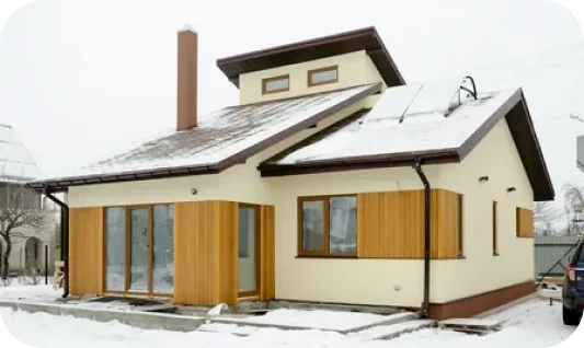 House made of SIP panels